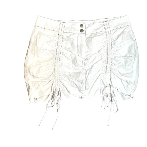 Poplin Skort With Rouching - Picture 1 of 7